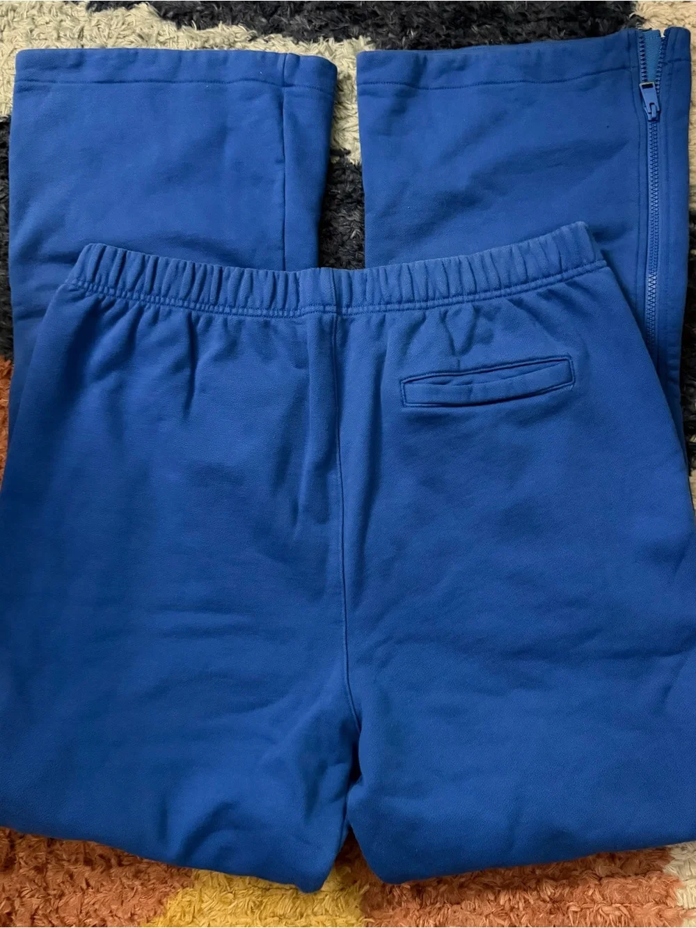 PURPLE BRAND Blue Sweatpants With Zipper Detail
